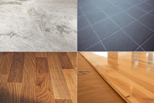 Vinyl composition tile (VCT) and epoxy